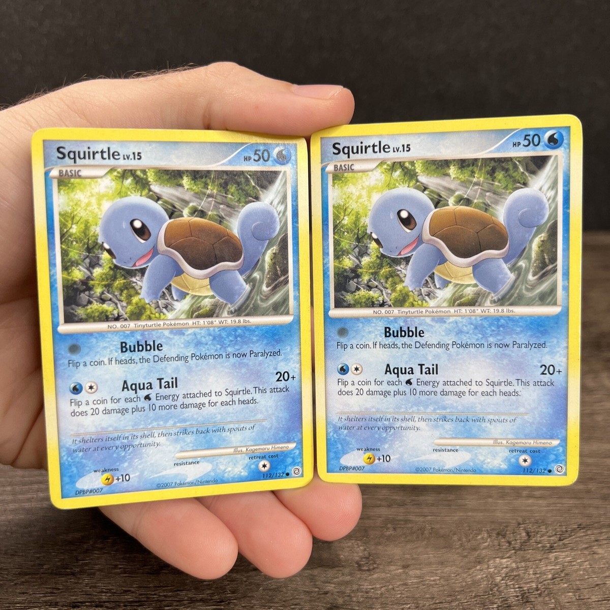 THE POKEMON WEEKLY　Spring1・2 Squirtle 112/132 Secret Wonders Pokemon Card Non-Holo MP 2