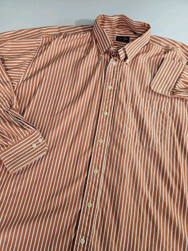 Gitman Bros Men's Long Sleeve Striped Button Up Shirt Made in USA XL