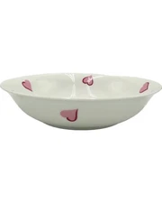 D. Porthault Paris Bowl Les Coeurs Pink Hearts Porcelain Limoges