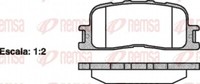 Remsa BremsbeläGe Bremsbelegsatz Hinten FüR Toyota Camry Stufenheck