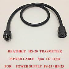 HEATHKIT HX-20 transmit to HP 23 23A/B HP-23C PS-23 8/11pin POWER SUPPLY CABLE