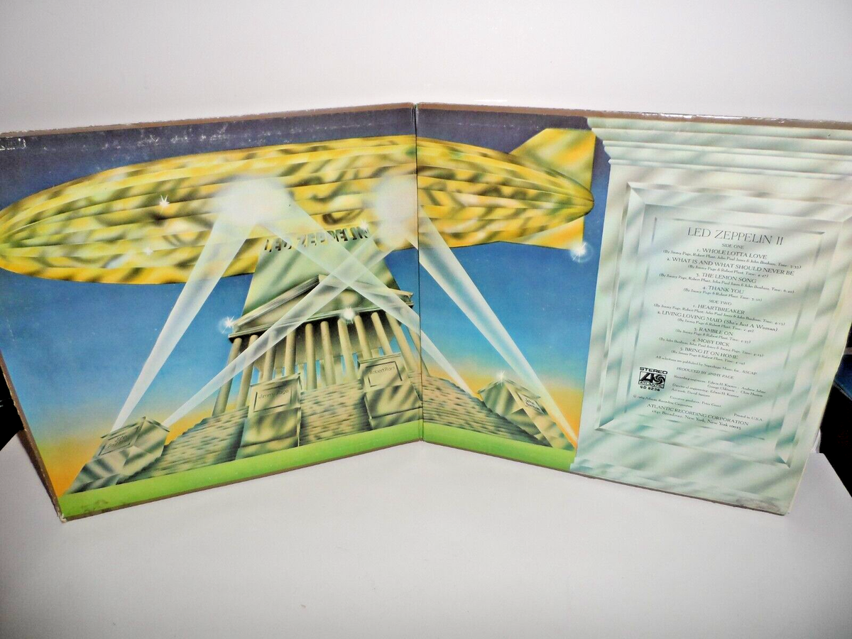 LED ZEPPELIN☆Same UK Atlantic Red/Maroon オリジナル