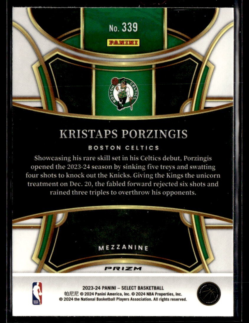 その他 NBA Kristaps Porzingis Select RC Prizm 2023-24 Panini Select #62 Kristaps Porzingis Blue Prizm