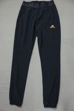 Adidas Track Pants Womens XS Black With Zipped Pockets