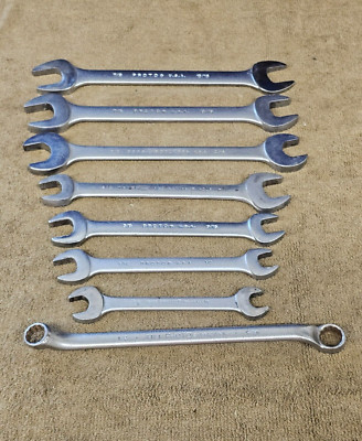 Proto Professional Double Open End Wrench Set Sae 7/8 13/16 3/4 9/16 1/2'' 3040