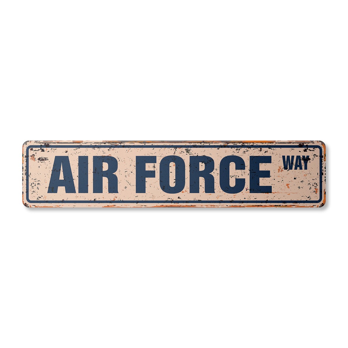 AIR FORCE Vintage Street Sign Metal Plastic new military road