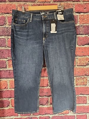 Lee Jeans Womens 18M Blue Capri Regular Fit C107