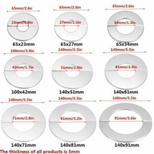 Stainless Steel Water Pipe Wall Covers Bathroom Shower Faucet Cover 22-100mm