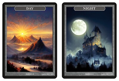 Day   Night Token Givememana Tokens Series 2 Magic the Gathering MTG