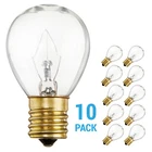 10 Pack 40S11/N Clear Hi-Intensity Light Bulbs 40W 120V S11N Intermediate E17