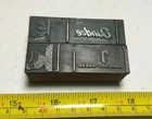 Vintage Letterpress Printing Block Bread Advertising Parts of Sets Dandee