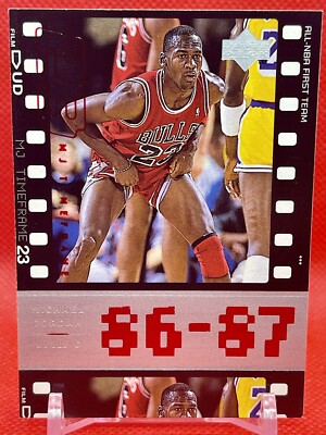 Michael Jordan 1998 Upper Deck MJ Timeframe 86-87 All-NBA 1st Team #11  Bulls 🔥