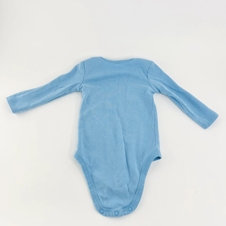 Body manga larga Okie Dokie 'Al igual que mi hermano, solo fresco' azul 12M Foto 3 de 3