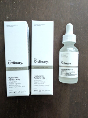 Lot of 3 The Ordinary Hydrators & Oils Hyaluronic Acid 2% + B5 30mL 1 fl oz