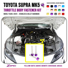 Throttle Body Fasteners for '20+ Supra MKV GR A90, Stainless/Billet