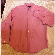 Banana Republic Men's Red Oxford Button Down Shirt Size XL Long Sleeve