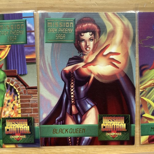Marvel Overpower 1996 Mission Dark Saga Cards of 1-7 Set - Picture 4 of 16