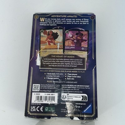lorcana starter deck first chapter Lorcana: The Equipped with magic brush and magic book The First Chapter Starter Deck