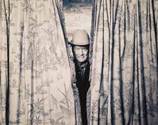 LARRY HAGMAN 8x10 BW PHOTO J.R. EWING DALLAS