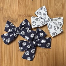 Volleyball Hair Bows set of 2