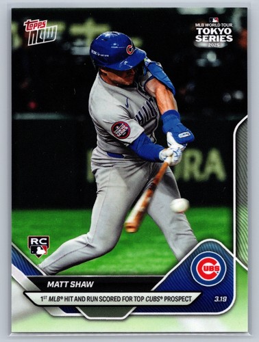2025 Topps Now 6 Matt Shaw