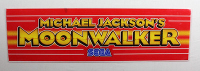 Vintage Michael Jackson's Moonwalker 1990 SEGA Arcade Marquis