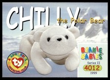 1999 Beanie Babies Series 2 Chilly the Polar Bear #161