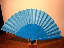 Flamenco Fan 32cm - Turquoise Blue