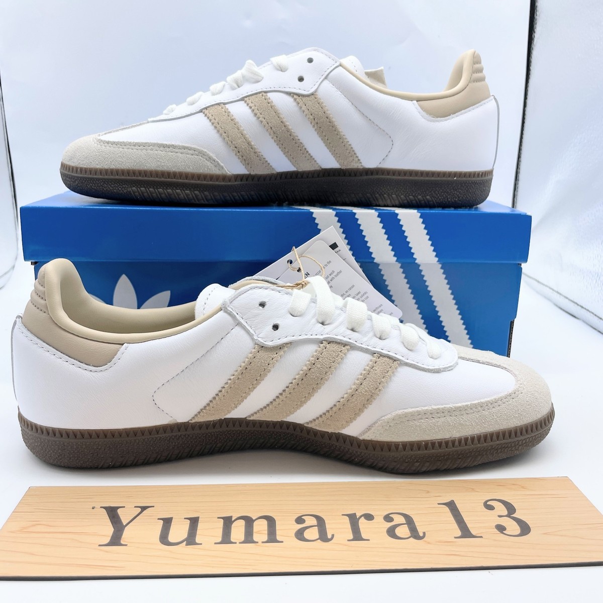 adidas Originals Samba OG Footwear White Brown JI0218 Men's Size