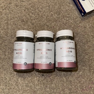 3 x MyVitamins Hyaluronsäure (150mg) 30 Tabletten - Veganfreundlich ABGELAUFEN