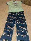 Lazy One Women’s Pajama Pants & Top Cows Moody In The Morning Sz Sm — photo 2
