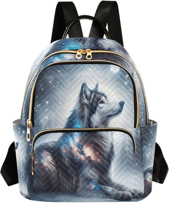 Indian Sun and Moon Star Mini Backpack Purse for Women  display picture 3