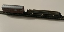 Trix,Minitrix & Roco, Niederbordwagen,Güterwagen, Schwerlastwaggon DB,neuwertig 