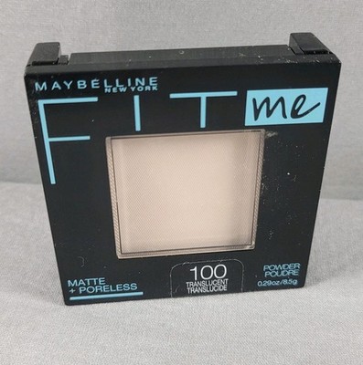 Maybelline Fit Me! Matte + Poreless Pressed Powder 100 Translucent 0.29oz/8.5g