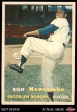 1957 Topps #130 Don Newcombe Dodgers 6.5 - EX/MT+