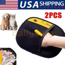 2PACK Glove Cat Grooming Gloves Cat Hair Remover New Pet Dog Hair Remover Glove