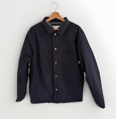Edmmond Studios Jacke Herren Medium Navy Knopfleiste Fleece