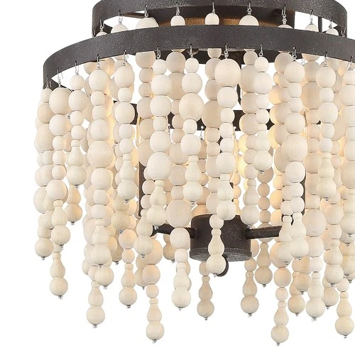 Crystorama Lighting Group POP-A5073 Poppy 3 Light 15"W Semi-Flush - Bronze - Picture 7 of 12