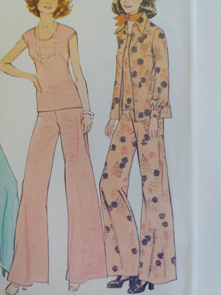 Simplicity 6668 Shirt Jacket Pants Sewing Pattern Ladies 18 1/2 20 1/2 UC VTG - Image 4 of 4