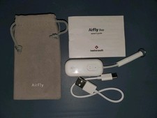Twelve South AirFly Duo Bluetooth Wireless Transmitter - Tested, w/ Bag  Cable