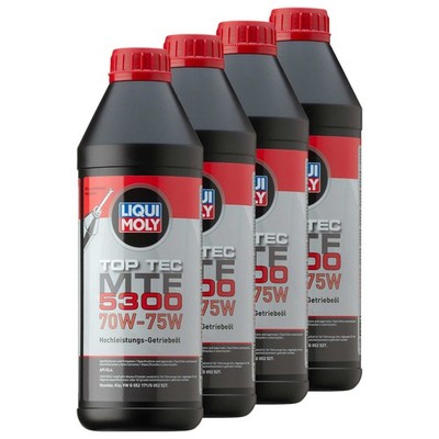 Getriebeöl LIQUI MOLY Top Tec MTF 5300 70W-75W 4 X 1 Liter für Audi Hyundai VW