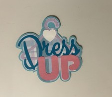 Dress Up Scrapbook Title Handmade Paper Pieced Die Cut