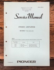 Pioneer SA-800 Amplifier Service Manual Original 