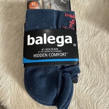 Balega Hidden Comfort No Show Running Socks Lgn Blue XL New In Package