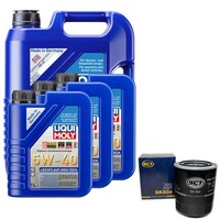 MotoröL Set 5W-40 Liqui Moly 8 Liter + ÖLfilter FüR Toyota Land Cruiser 3.0 D