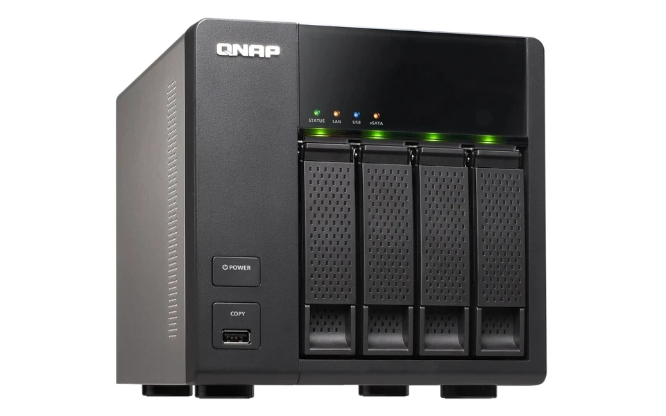 QNAP TS-420 4 Bay NAS **NOT WORKING** - PARTS ONLY - NO HDDs Black - Image 4 of 4