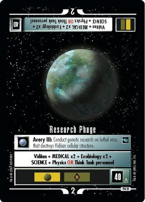 Research Phage - Voyager - Star Trek CCG 1E