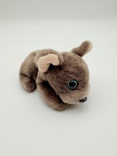 Russ Petooties Pets Plush French Bulldog Gray Puppy Blue eyes Sitting Sad Lovey