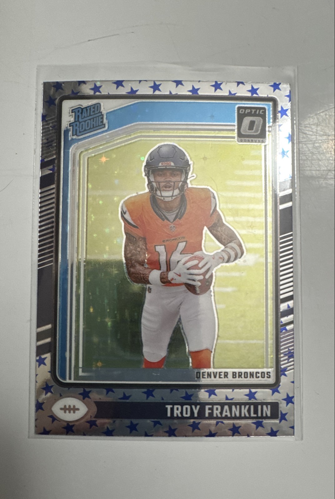 2024 Panini Donruss Optic - Rated Rookie Troy Franklin #294 Stars Prizm (RC)