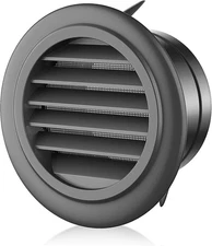 4 Inch Soffit Vent for Exhaust Fan with ABS Soffit Vent 4in-black